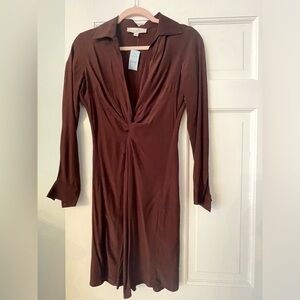 Loft Chocolate Brown Dress